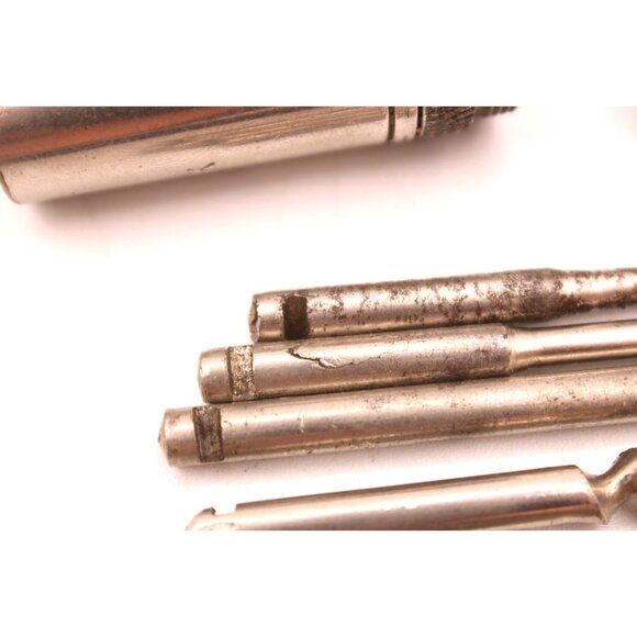 Heinvock Germany Pocket Corkscrew Multi-tool Kit 5-Piece Set Brass Compact Vtg - Picture 7 of 10